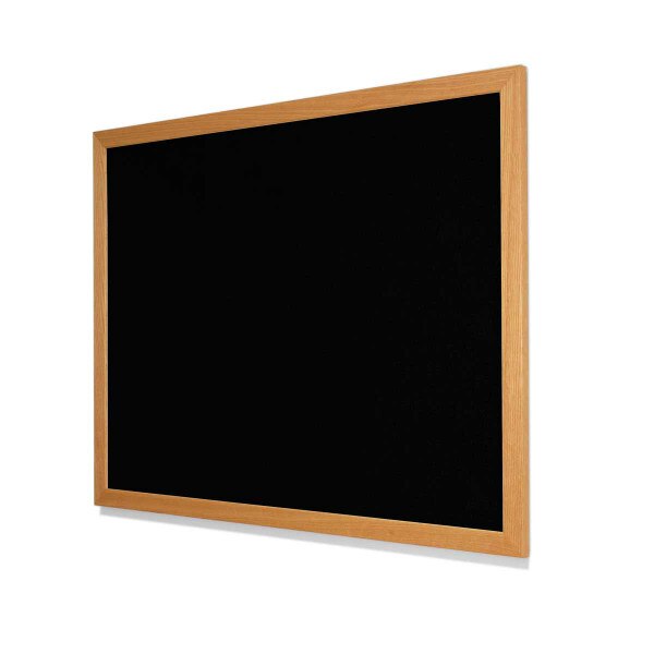 Guilford of Maine FR701 Black Cork Board with Red Oak Frame